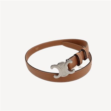 celine belt brown|Celine triomphe belt dupe.